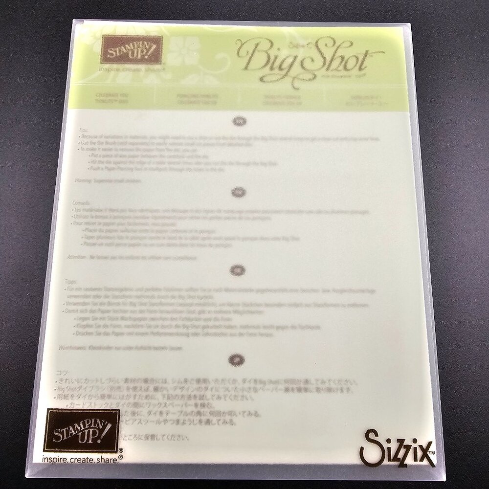 Stampin' Up Sizzix Big Shot Celebrate You Thinlits Dies